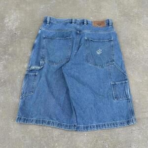 Vintage Rocawear Baggy Carpenter Skate Faded Jean Shorts